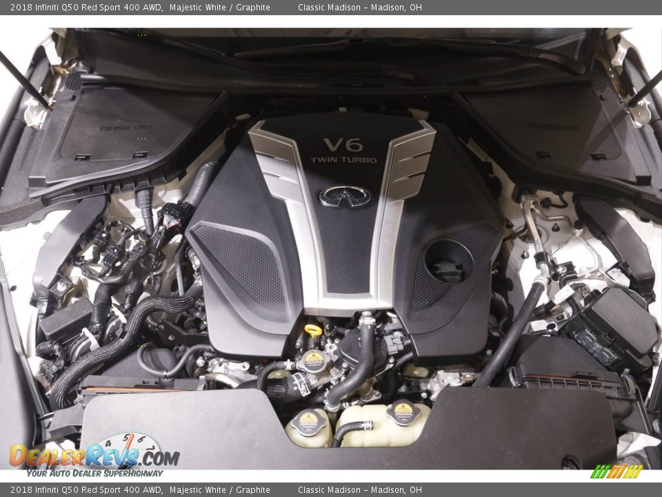 2018 Infiniti Q50 Red Sport 400 AWD Majestic White / Graphite Photo #21