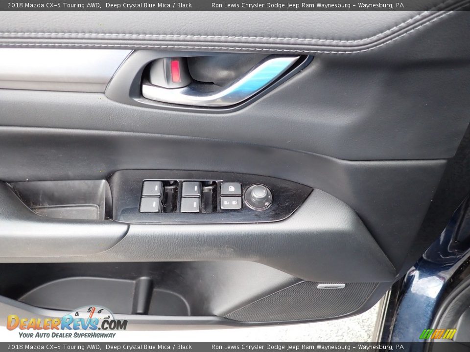 2018 Mazda CX-5 Touring AWD Deep Crystal Blue Mica / Black Photo #14