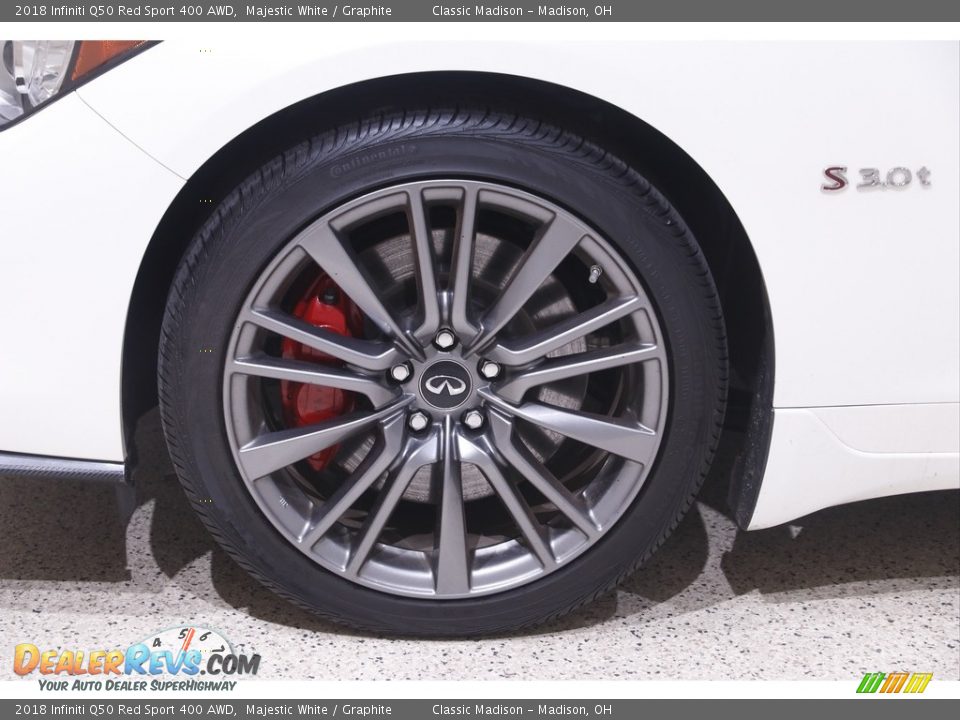 2018 Infiniti Q50 Red Sport 400 AWD Majestic White / Graphite Photo #22