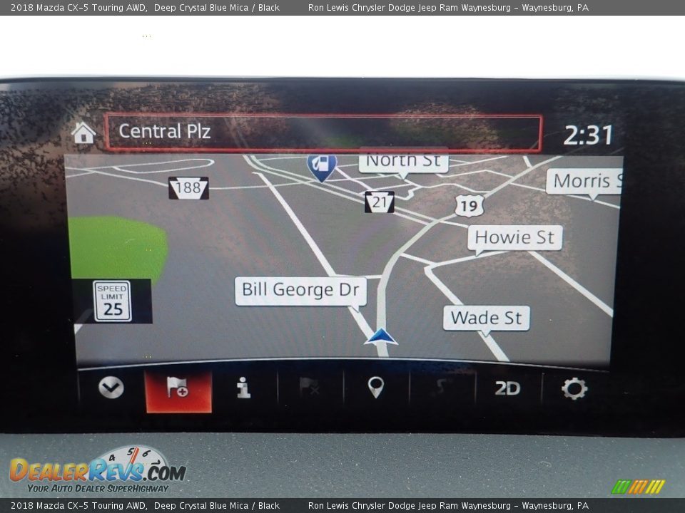 2018 Mazda CX-5 Touring AWD Deep Crystal Blue Mica / Black Photo #18