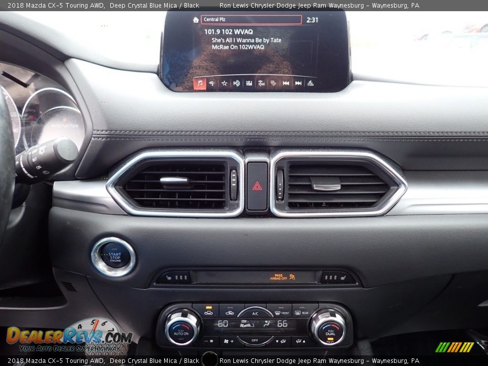 2018 Mazda CX-5 Touring AWD Deep Crystal Blue Mica / Black Photo #19