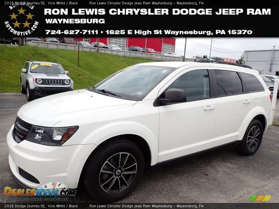 2018 Dodge Journey SE Vice White / Black Photo #1