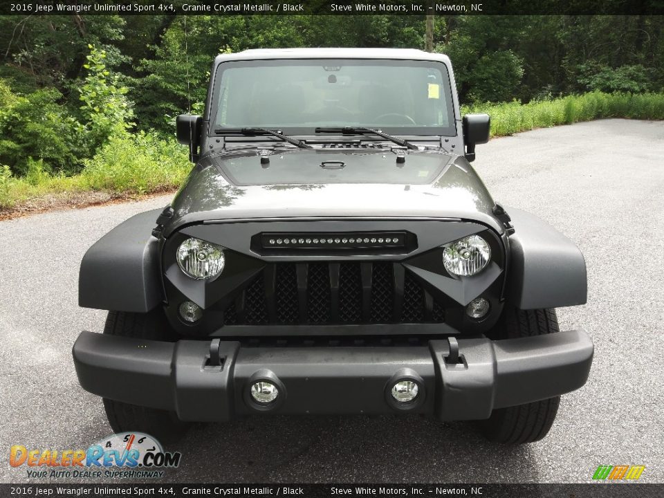 2016 Jeep Wrangler Unlimited Sport 4x4 Granite Crystal Metallic / Black Photo #3