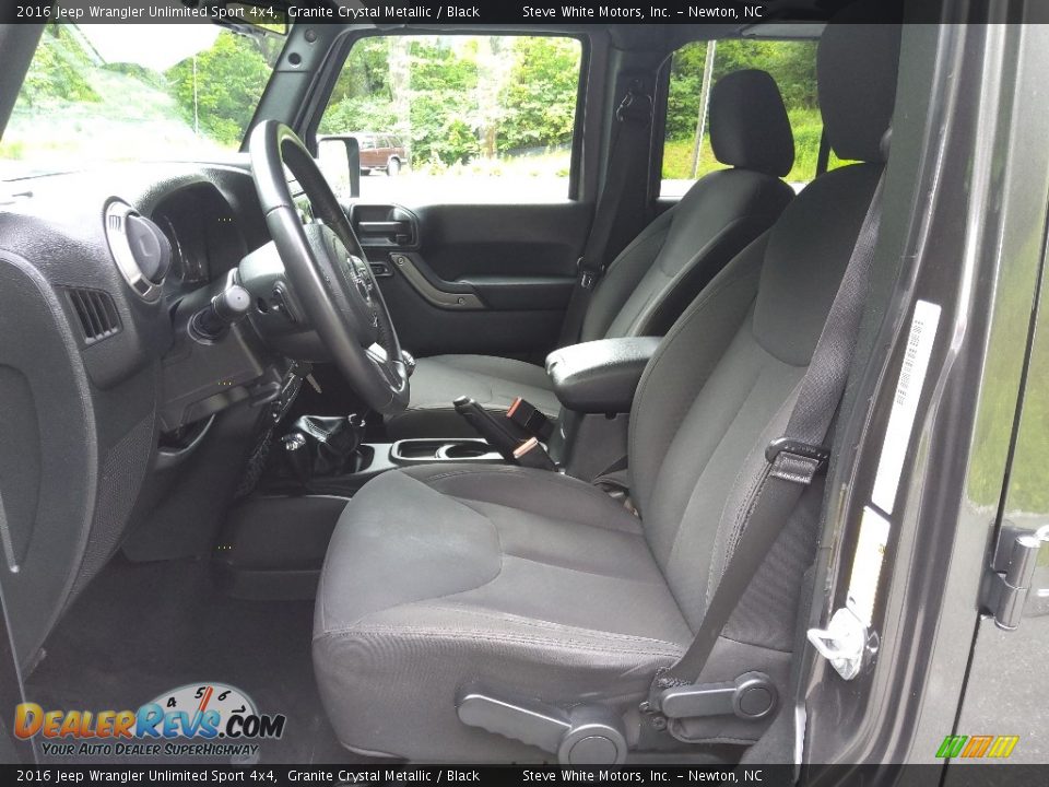 2016 Jeep Wrangler Unlimited Sport 4x4 Granite Crystal Metallic / Black Photo #10