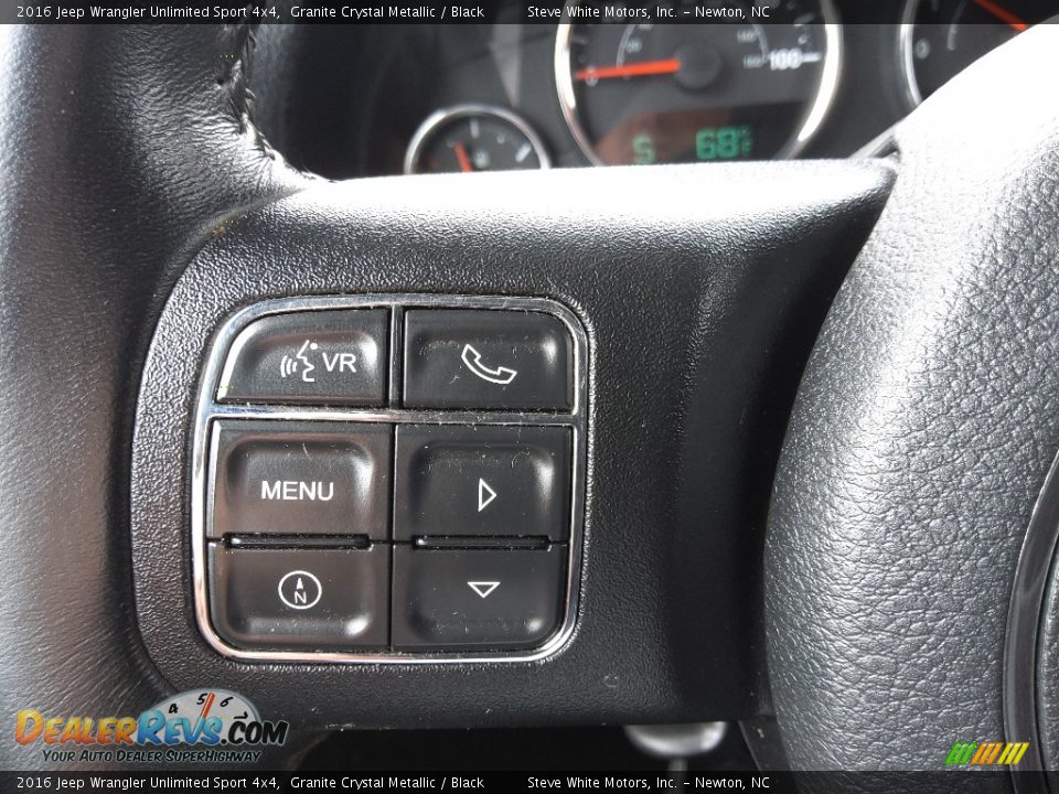 2016 Jeep Wrangler Unlimited Sport 4x4 Granite Crystal Metallic / Black Photo #18