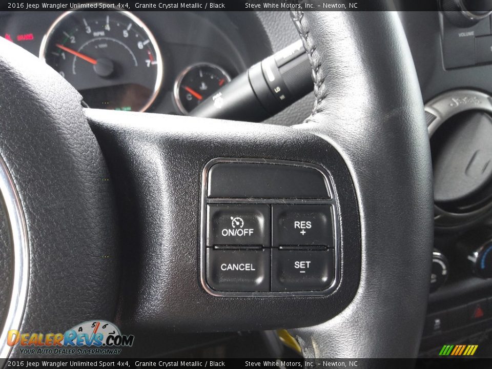 2016 Jeep Wrangler Unlimited Sport 4x4 Granite Crystal Metallic / Black Photo #19