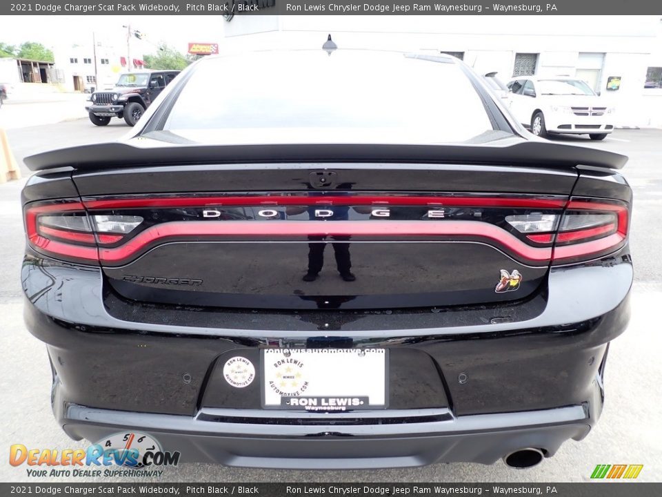 2021 Dodge Charger Scat Pack Widebody Pitch Black / Black Photo #4