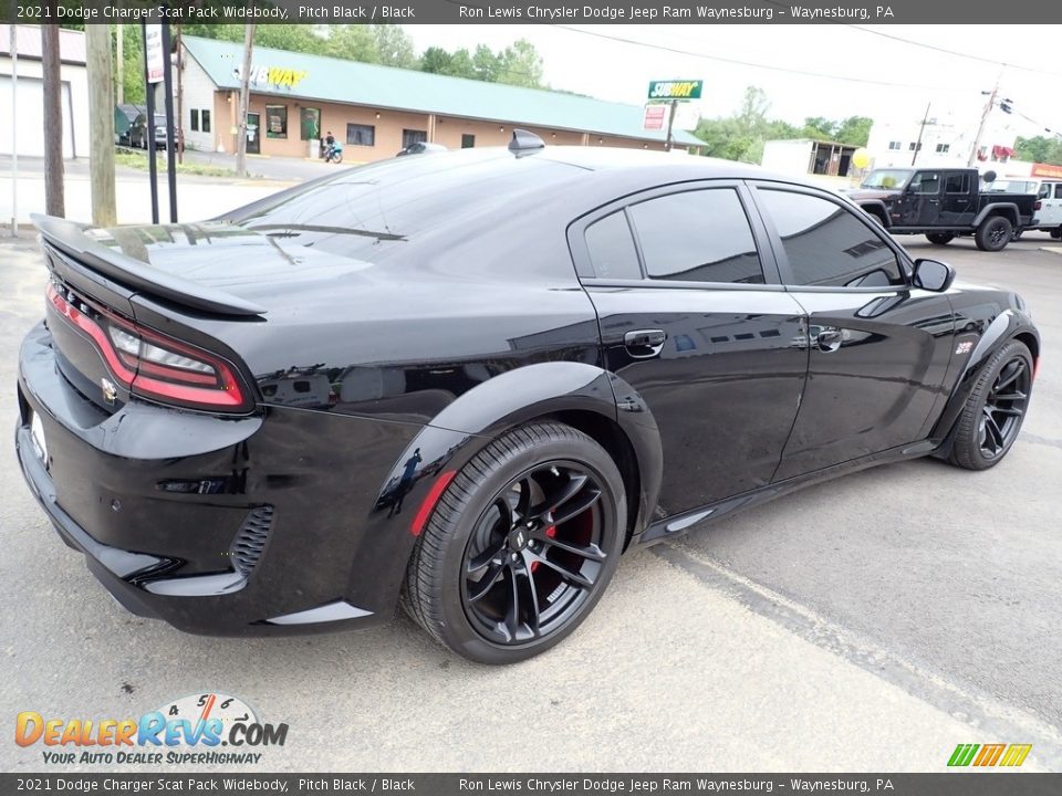 2021 Dodge Charger Scat Pack Widebody Pitch Black / Black Photo #6