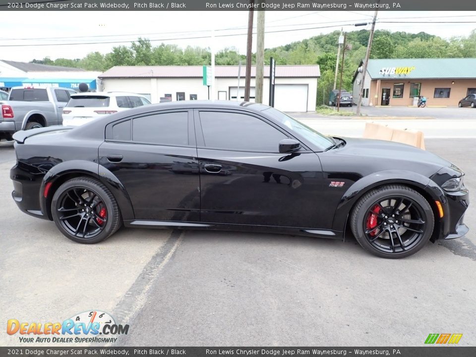 Pitch Black 2021 Dodge Charger Scat Pack Widebody Photo #7