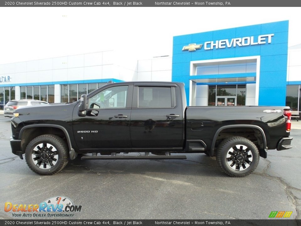 Black 2020 Chevrolet Silverado 2500HD Custom Crew Cab 4x4 Photo #3