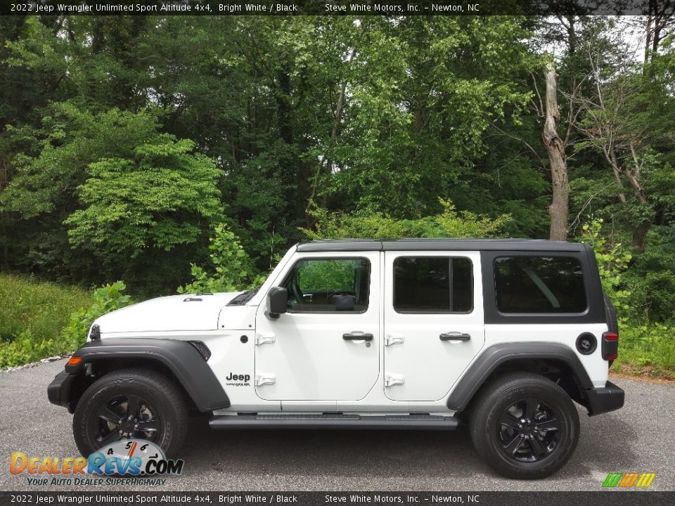 2022 Jeep Wrangler Unlimited Sport Altitude 4x4 Bright White / Black Photo #1