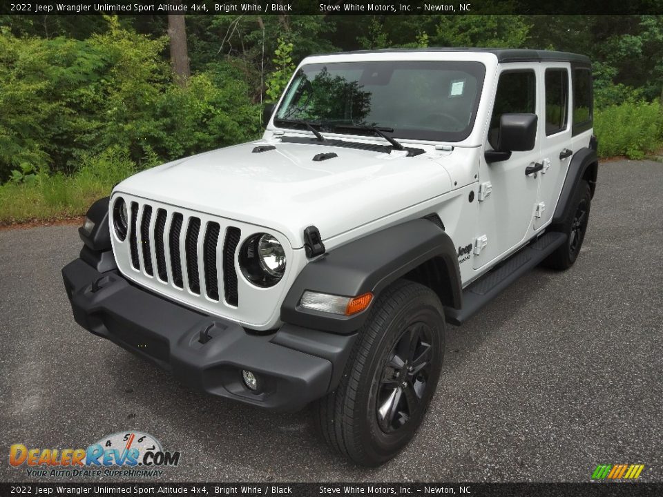 2022 Jeep Wrangler Unlimited Sport Altitude 4x4 Bright White / Black Photo #2