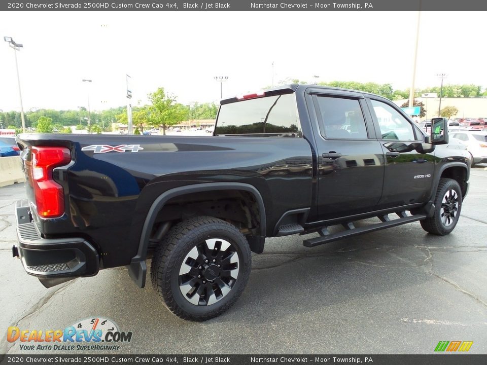 2020 Chevrolet Silverado 2500HD Custom Crew Cab 4x4 Black / Jet Black Photo #8