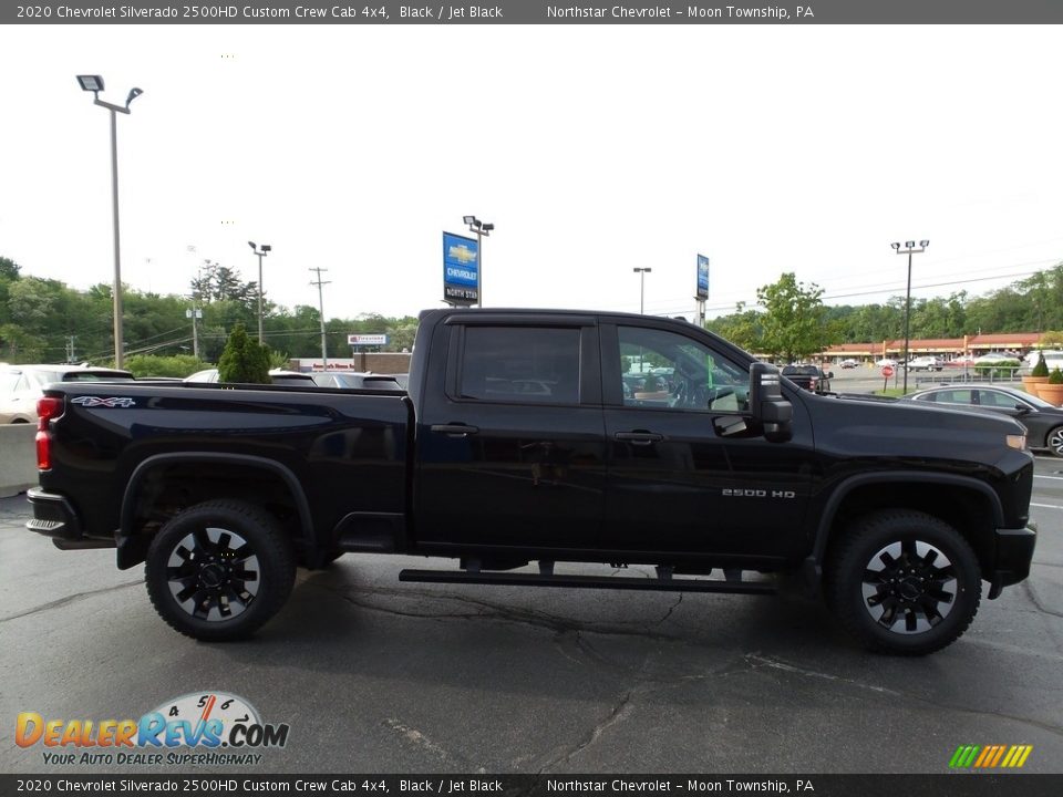 2020 Chevrolet Silverado 2500HD Custom Crew Cab 4x4 Black / Jet Black Photo #9