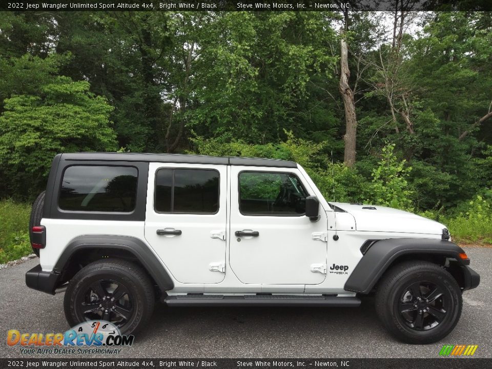 2022 Jeep Wrangler Unlimited Sport Altitude 4x4 Bright White / Black Photo #5