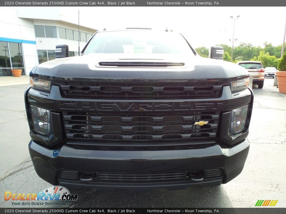 2020 Chevrolet Silverado 2500HD Custom Crew Cab 4x4 Black / Jet Black Photo #12