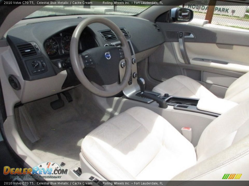2010 Volvo C70 T5 Celestial Blue Metallic / Cacite Cream Photo #2