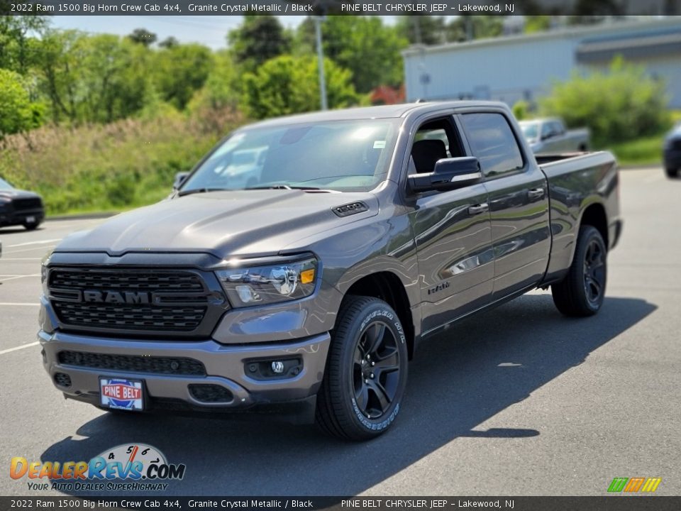 2022 Ram 1500 Big Horn Crew Cab 4x4 Granite Crystal Metallic / Black Photo #1