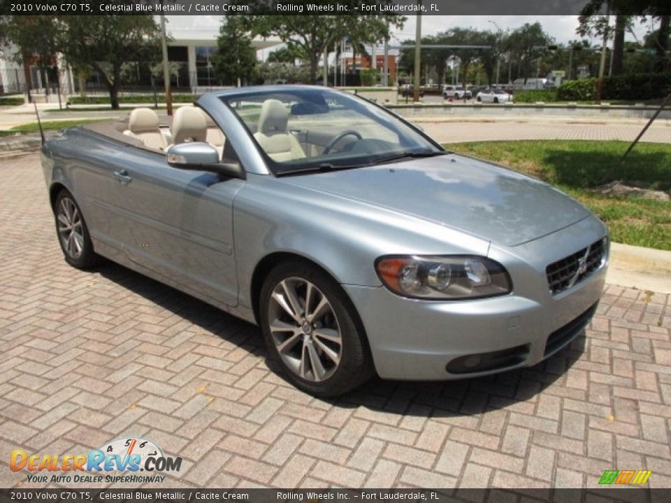2010 Volvo C70 T5 Celestial Blue Metallic / Cacite Cream Photo #5