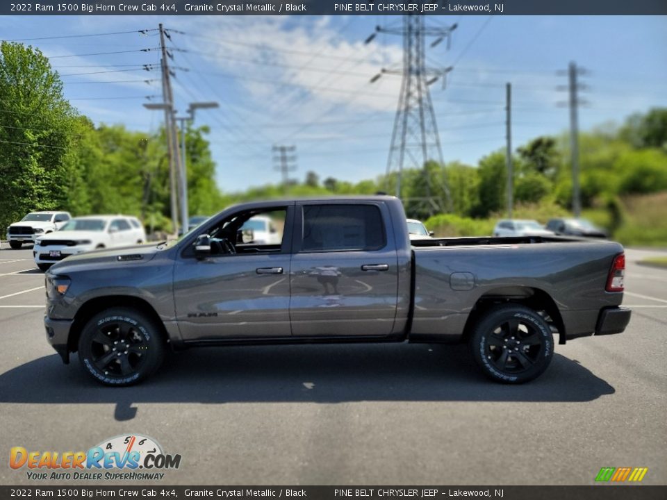 2022 Ram 1500 Big Horn Crew Cab 4x4 Granite Crystal Metallic / Black Photo #3