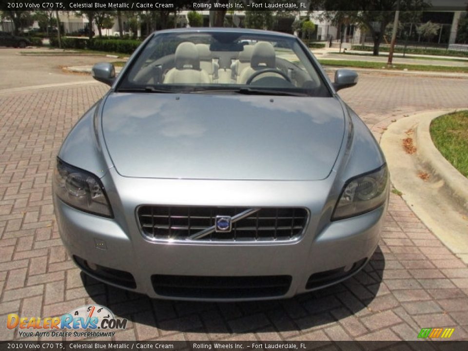 2010 Volvo C70 T5 Celestial Blue Metallic / Cacite Cream Photo #7