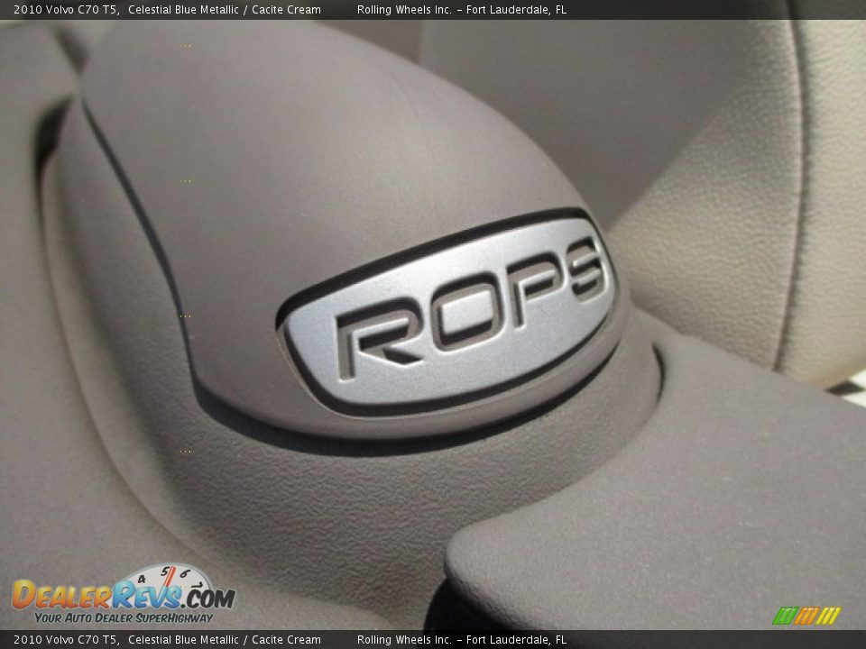 2010 Volvo C70 T5 Celestial Blue Metallic / Cacite Cream Photo #8
