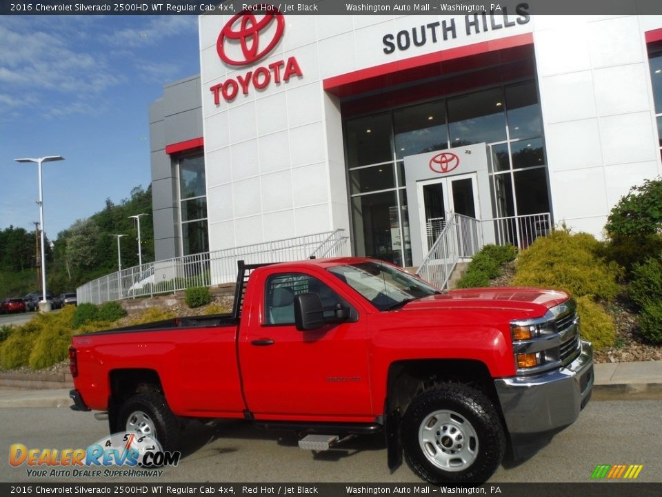 2016 Chevrolet Silverado 2500HD WT Regular Cab 4x4 Red Hot / Jet Black Photo #2