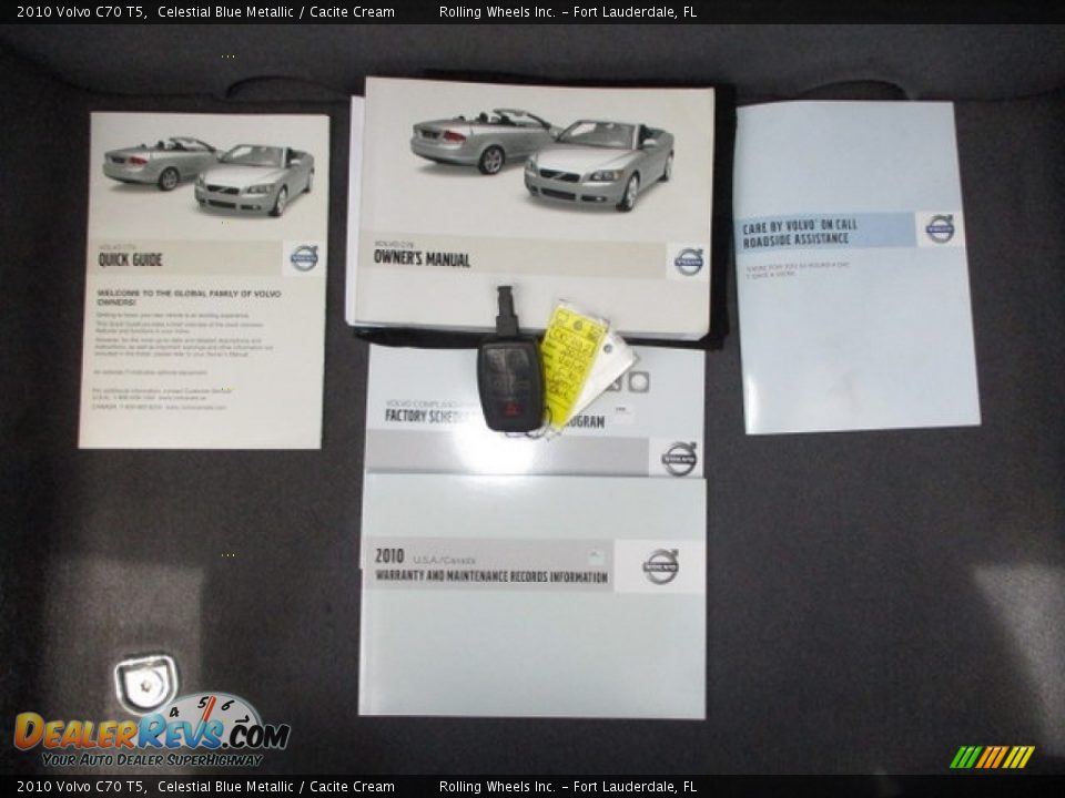 2010 Volvo C70 T5 Celestial Blue Metallic / Cacite Cream Photo #10