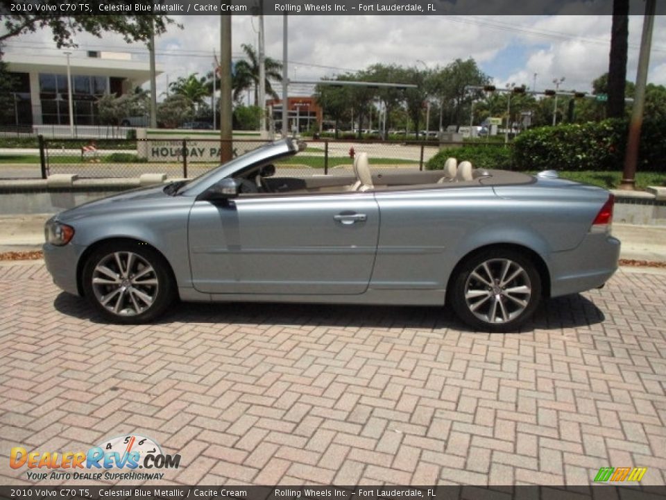 2010 Volvo C70 T5 Celestial Blue Metallic / Cacite Cream Photo #11