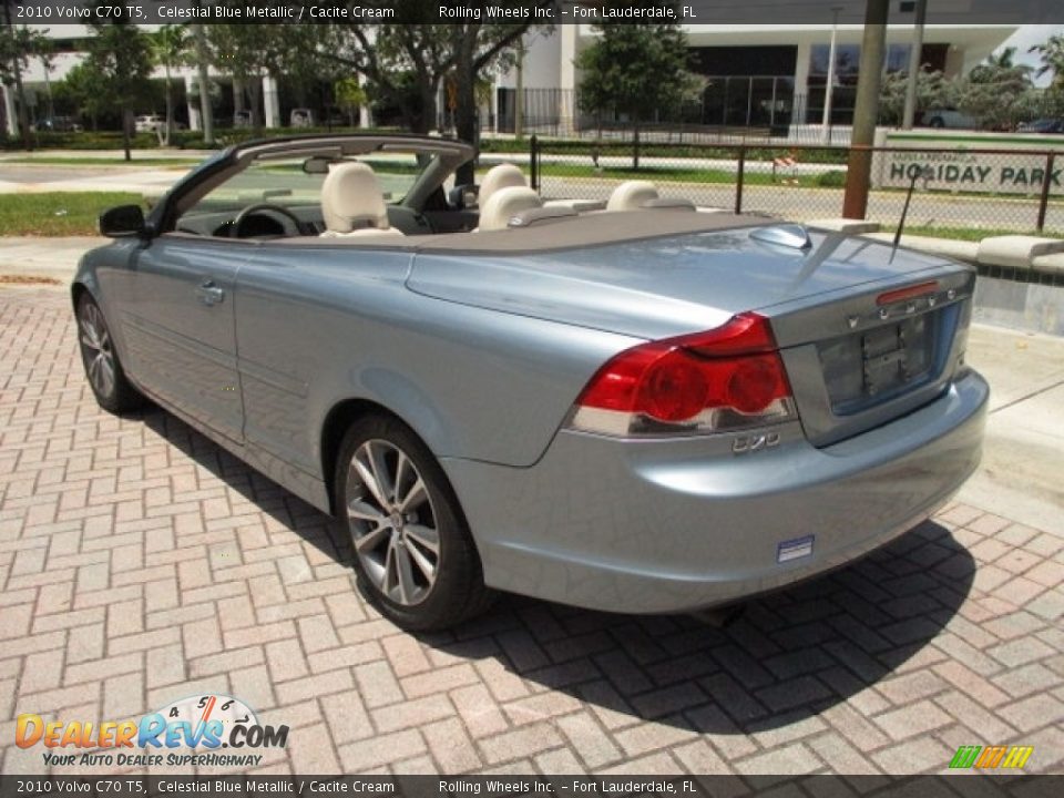2010 Volvo C70 T5 Celestial Blue Metallic / Cacite Cream Photo #13