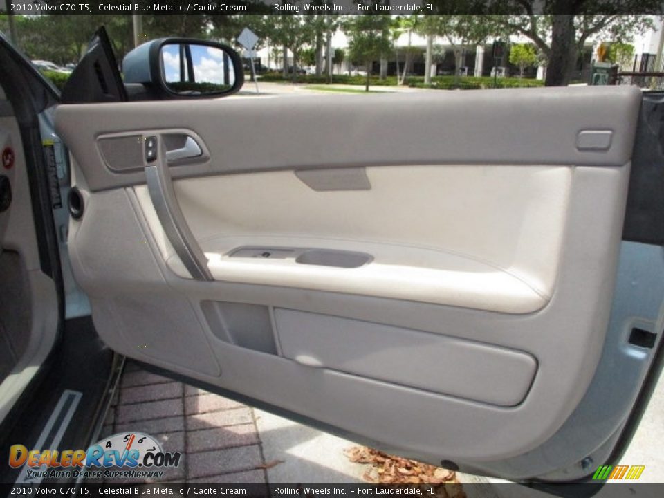 2010 Volvo C70 T5 Celestial Blue Metallic / Cacite Cream Photo #14