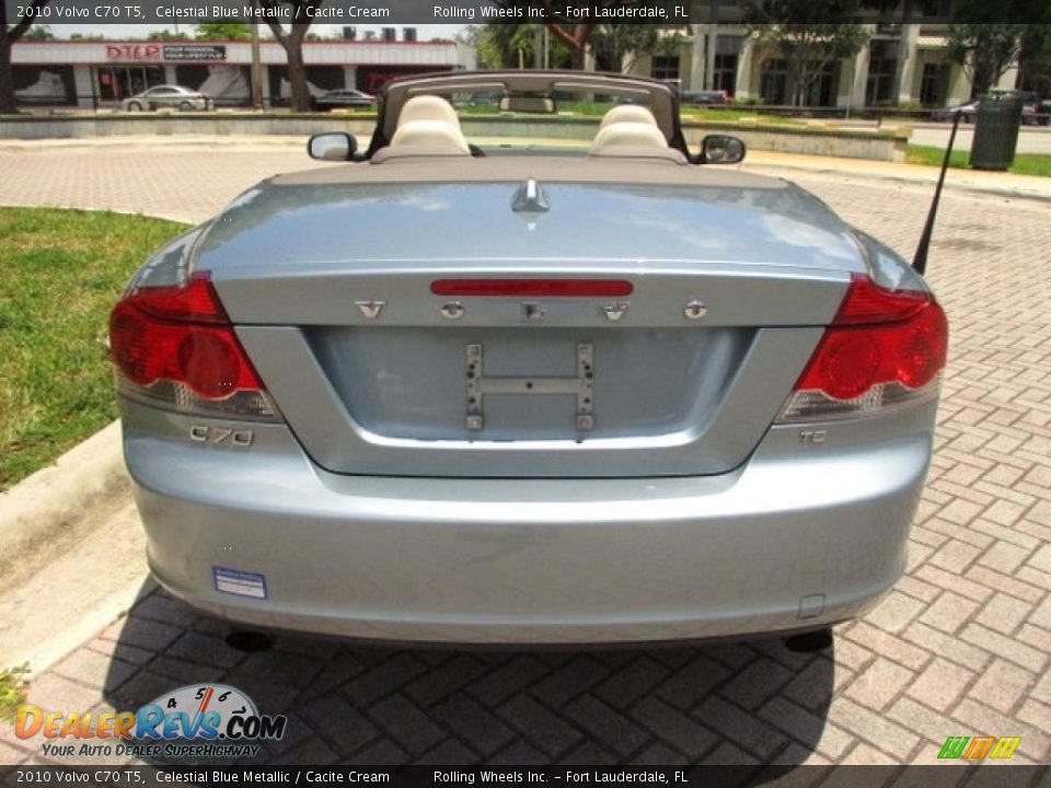 2010 Volvo C70 T5 Celestial Blue Metallic / Cacite Cream Photo #15