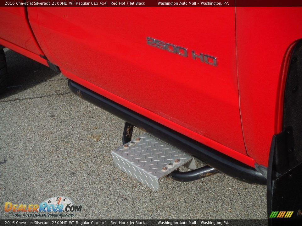 2016 Chevrolet Silverado 2500HD WT Regular Cab 4x4 Red Hot / Jet Black Photo #10