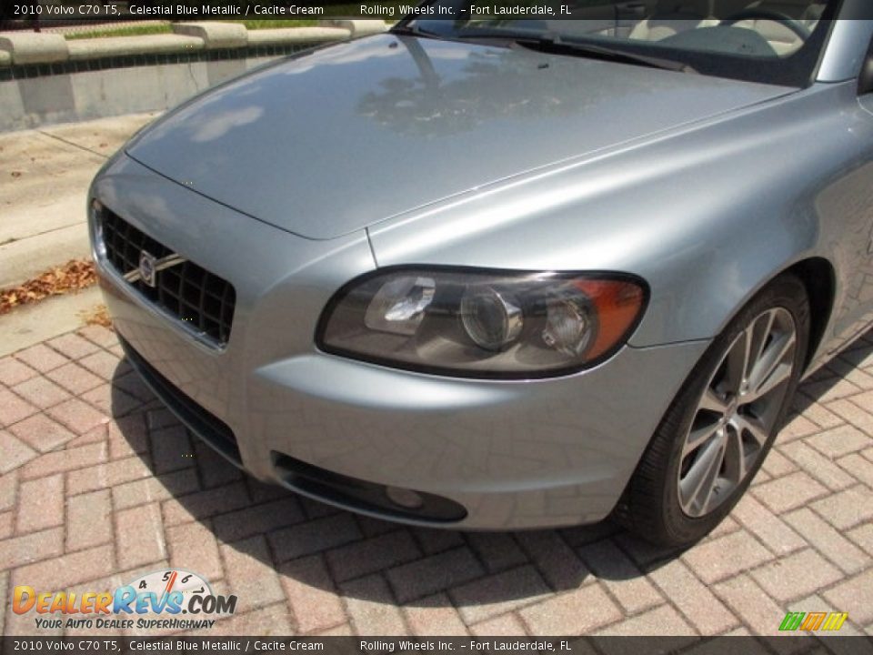2010 Volvo C70 T5 Celestial Blue Metallic / Cacite Cream Photo #18