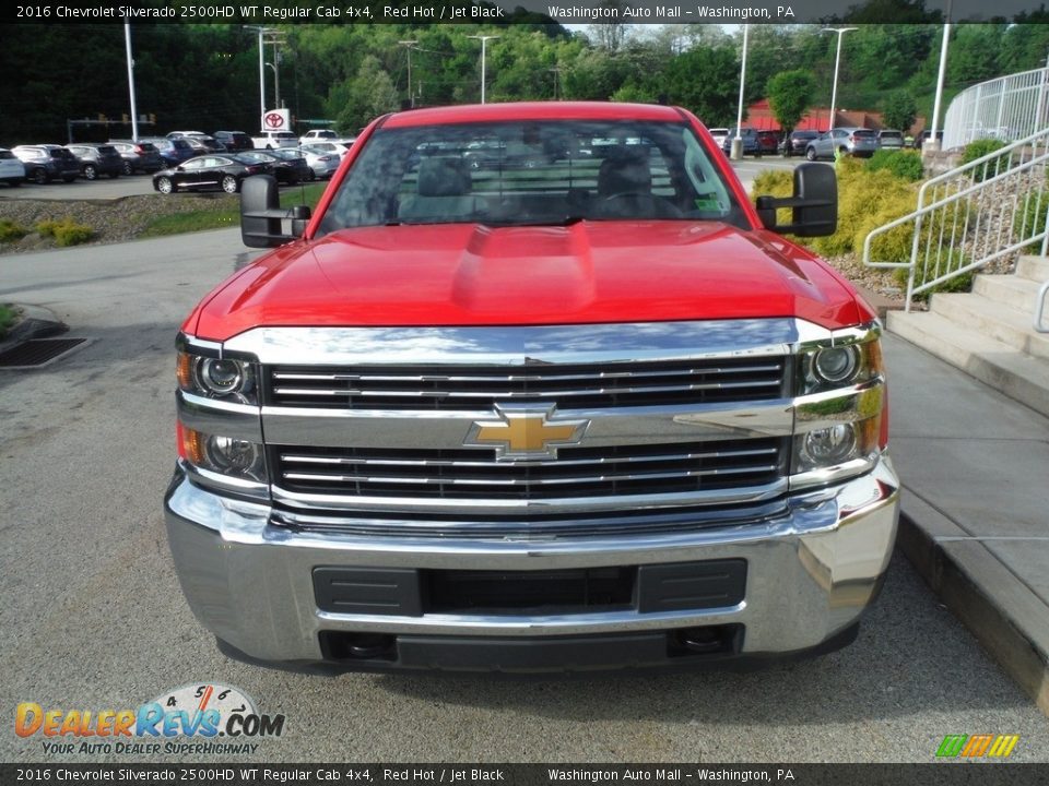 2016 Chevrolet Silverado 2500HD WT Regular Cab 4x4 Red Hot / Jet Black Photo #11