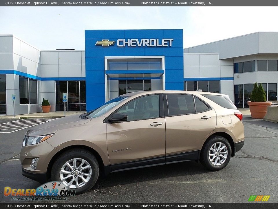 2019 Chevrolet Equinox LS AWD Sandy Ridge Metallic / Medium Ash Gray Photo #1