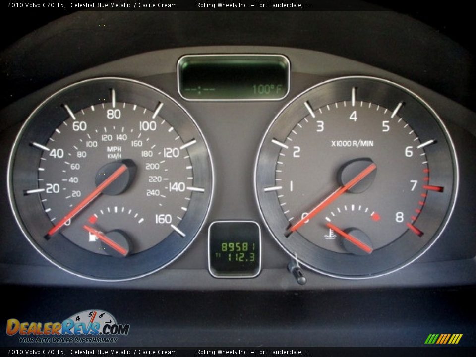 2010 Volvo C70 T5 Celestial Blue Metallic / Cacite Cream Photo #19