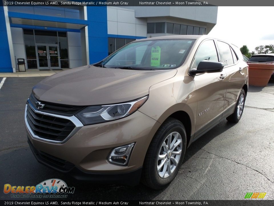 2019 Chevrolet Equinox LS AWD Sandy Ridge Metallic / Medium Ash Gray Photo #2