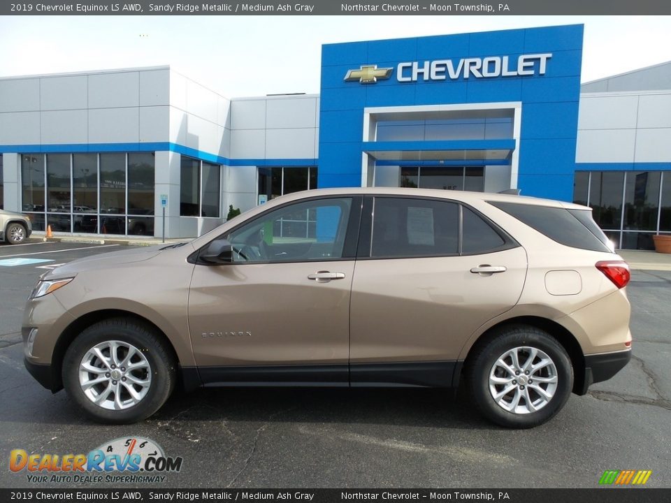 2019 Chevrolet Equinox LS AWD Sandy Ridge Metallic / Medium Ash Gray Photo #3