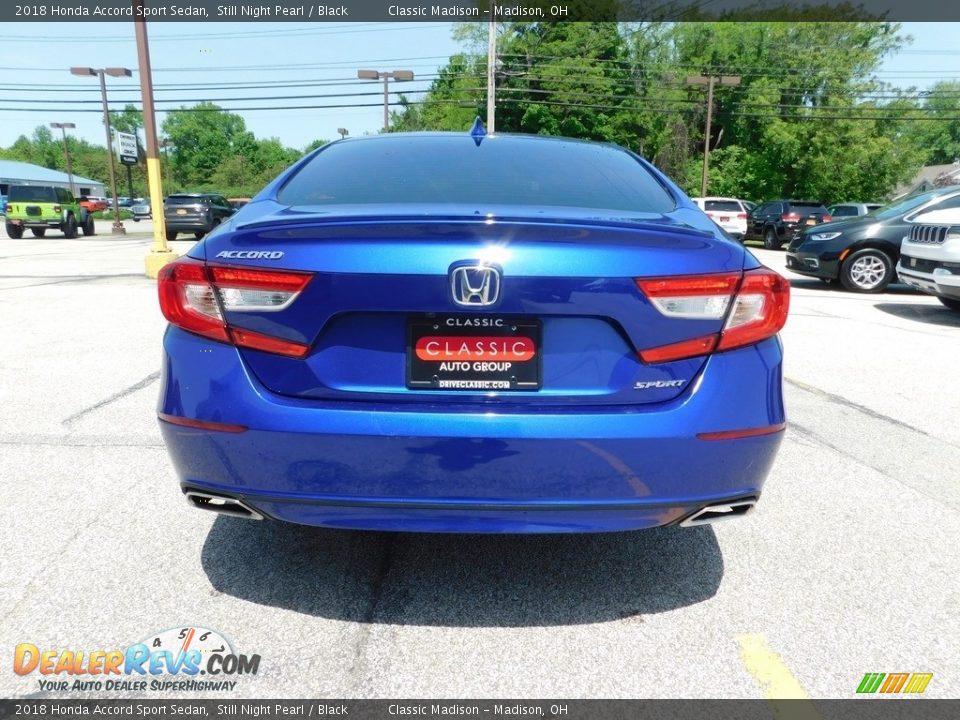 2018 Honda Accord Sport Sedan Still Night Pearl / Black Photo #4