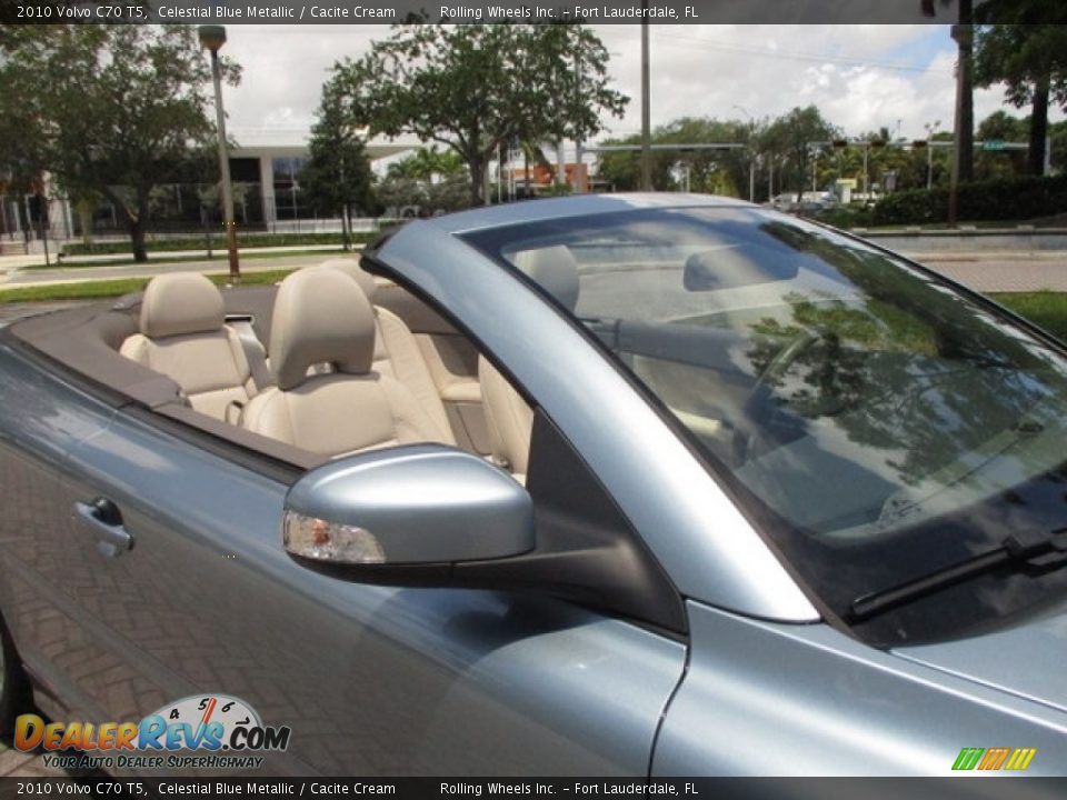 2010 Volvo C70 T5 Celestial Blue Metallic / Cacite Cream Photo #22