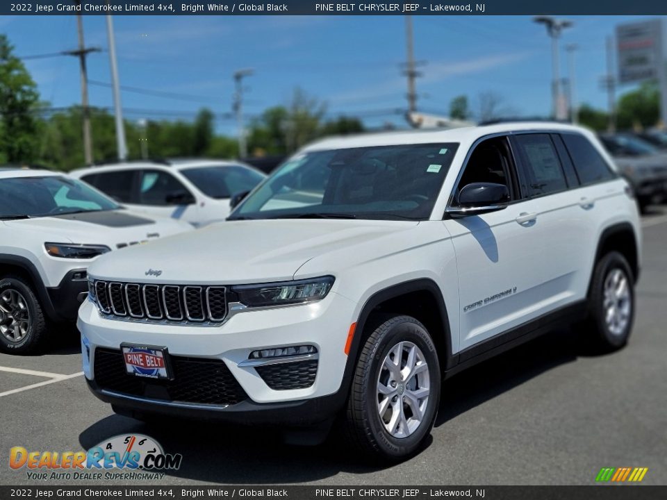 2022 Jeep Grand Cherokee Limited 4x4 Bright White / Global Black Photo #1
