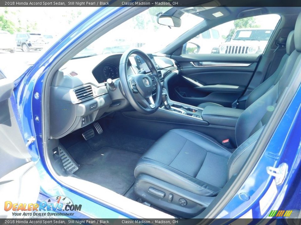 2018 Honda Accord Sport Sedan Still Night Pearl / Black Photo #6