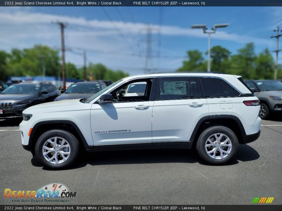 2022 Jeep Grand Cherokee Limited 4x4 Bright White / Global Black Photo #3