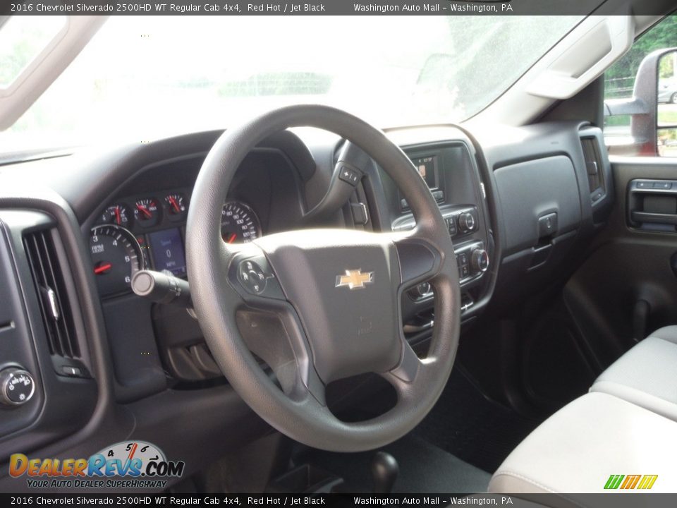 2016 Chevrolet Silverado 2500HD WT Regular Cab 4x4 Red Hot / Jet Black Photo #20