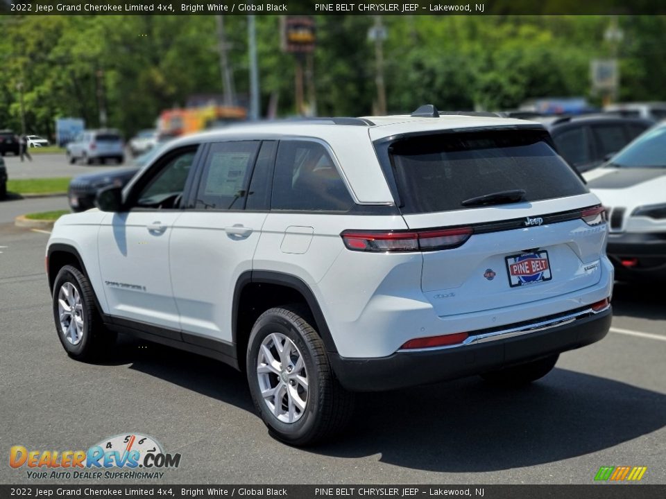 2022 Jeep Grand Cherokee Limited 4x4 Bright White / Global Black Photo #4