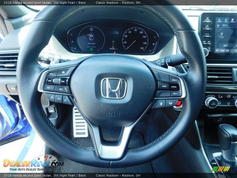 2018 Honda Accord Sport Sedan Still Night Pearl / Black Photo #9