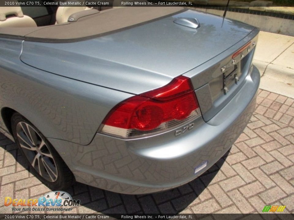 2010 Volvo C70 T5 Celestial Blue Metallic / Cacite Cream Photo #28