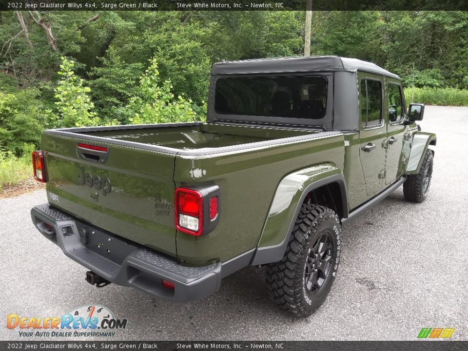 2022 Jeep Gladiator Willys 4x4 Sarge Green / Black Photo #6