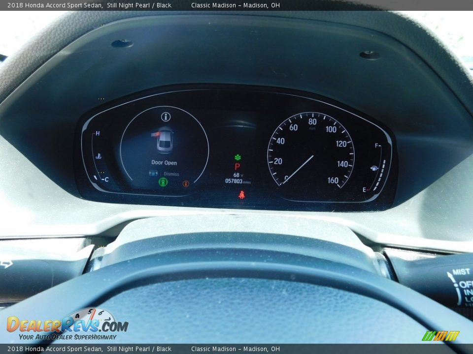 2018 Honda Accord Sport Sedan Still Night Pearl / Black Photo #10